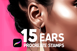 Procreate Ears Stamp Brushes