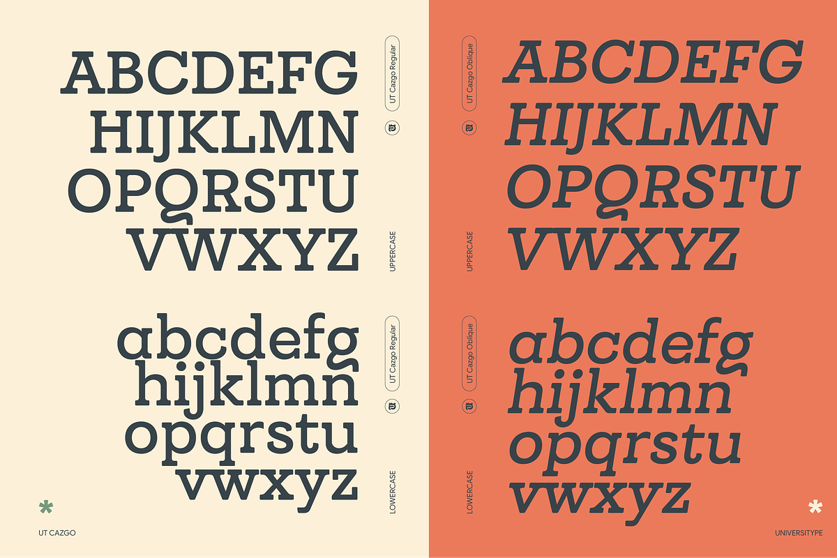 UT Cazgo - A Stylish Slab Serif, a Slab Serif Font by Universitype (Photo 8 of 12)