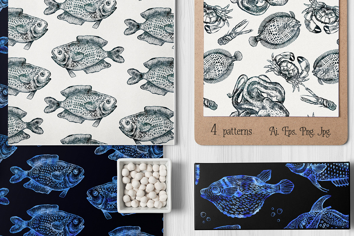 Vector Sea Life Graphics Collections, an Animal Illustration by ZiziMarket (Photo 2 of 5)