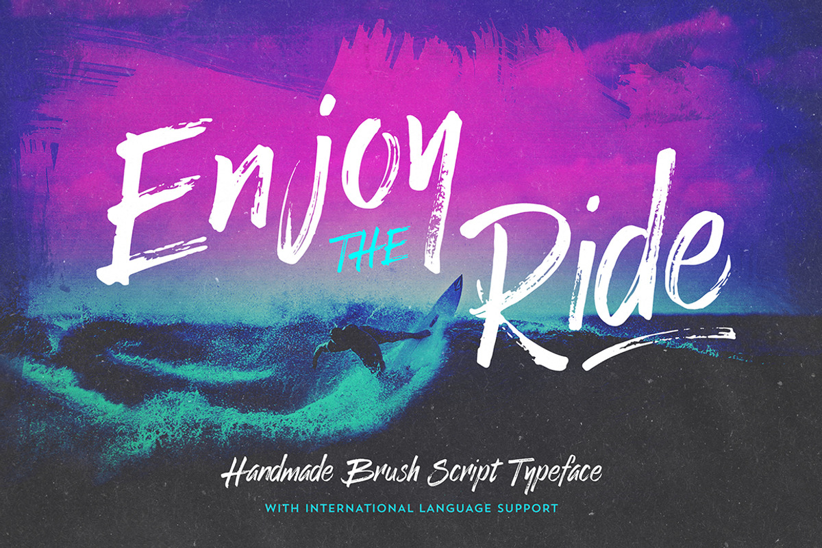 Enjoy the Ride - Typeface, a Script Font by Ian Barnard