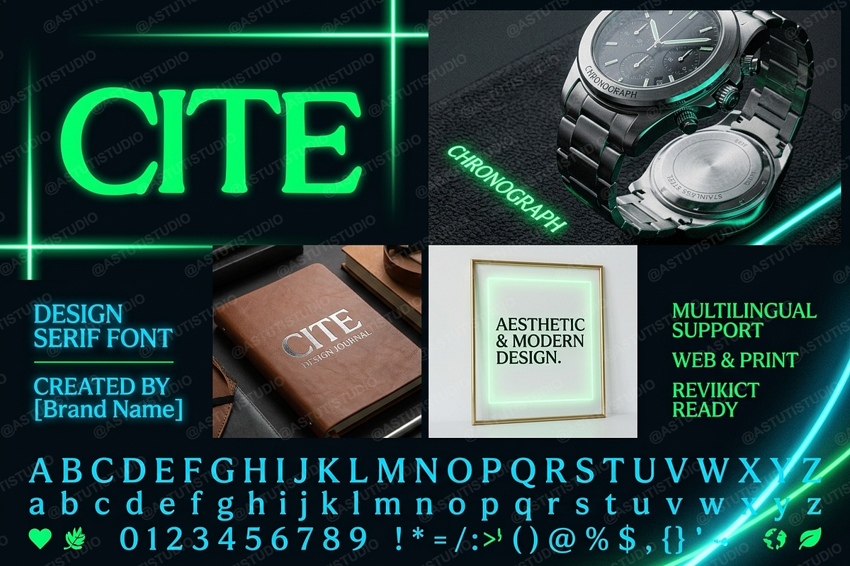 Cite | A Refined Minimalist Serif, a Serif Font by Astuti Studio (Photo 4 of 25)