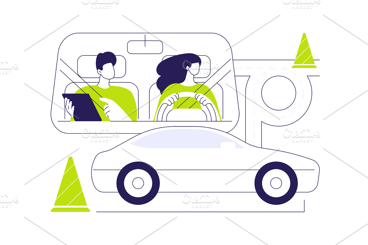 Learn basic maneuvering abstract, a Transportation Illustration by Visual Generation