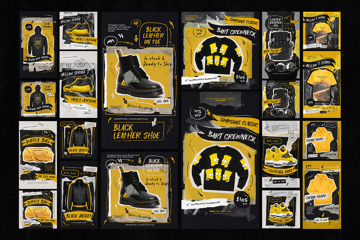 Scribble style Instagram Posts & Sto, a Social Media Template by Pixflow (Photo 5 of 8)