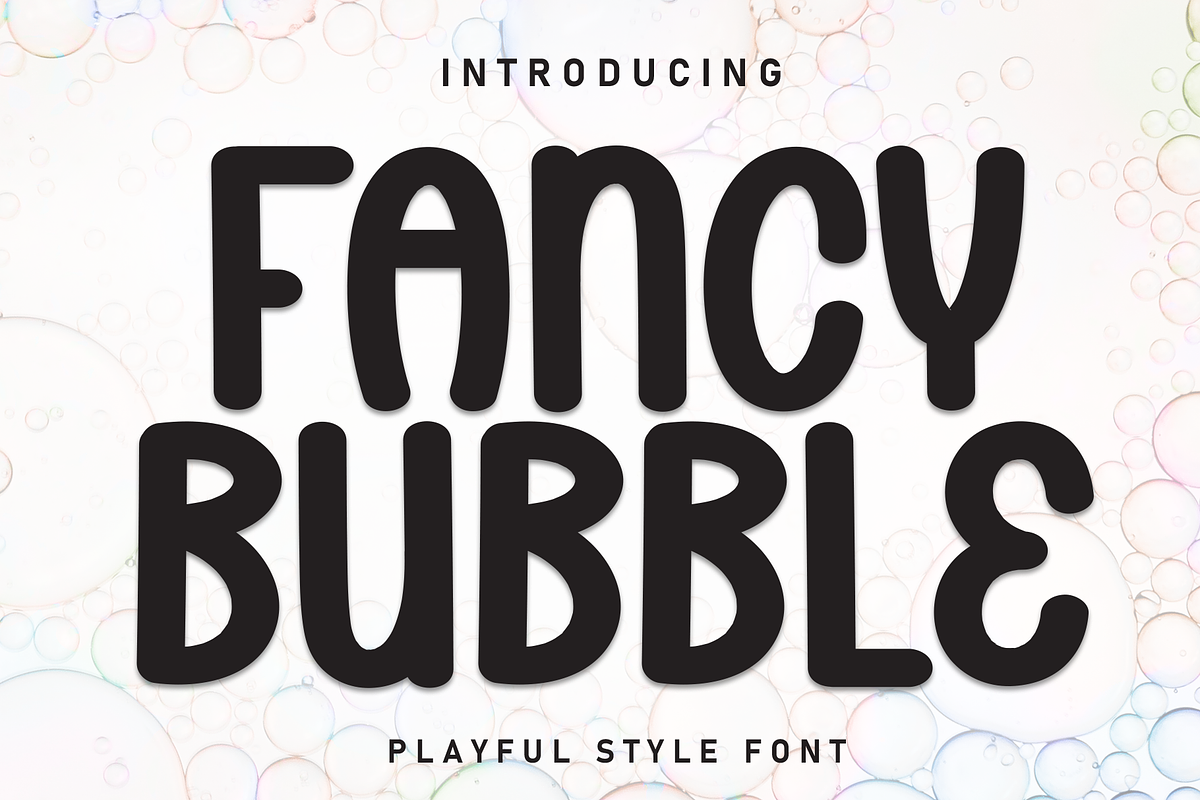 Fancy Bubble | Script Font, a Script Font by Scratchones (Photo 1 of 8)