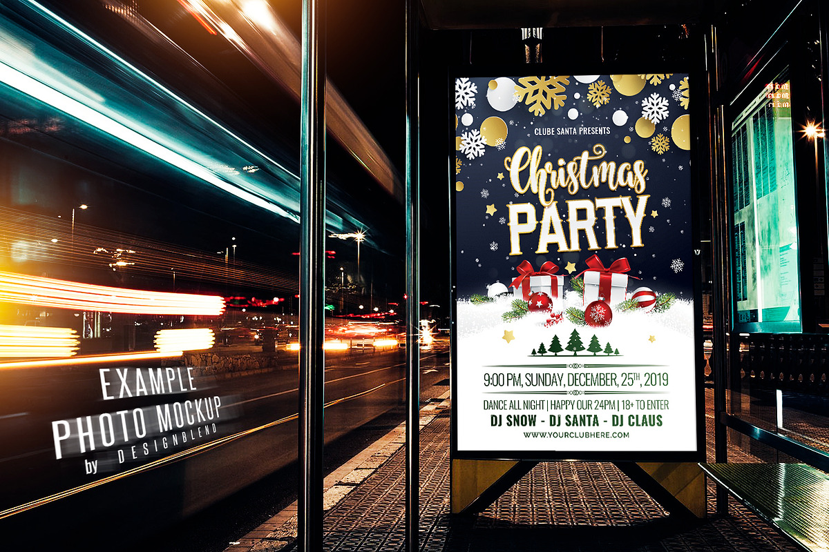Christmas Party Flyer Template PSD, a Flyer Template by designblends@gmail.com (Photo 3 of 3)