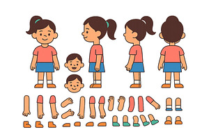 Vector illustration of a young girl, an Illustration by ZinetroN