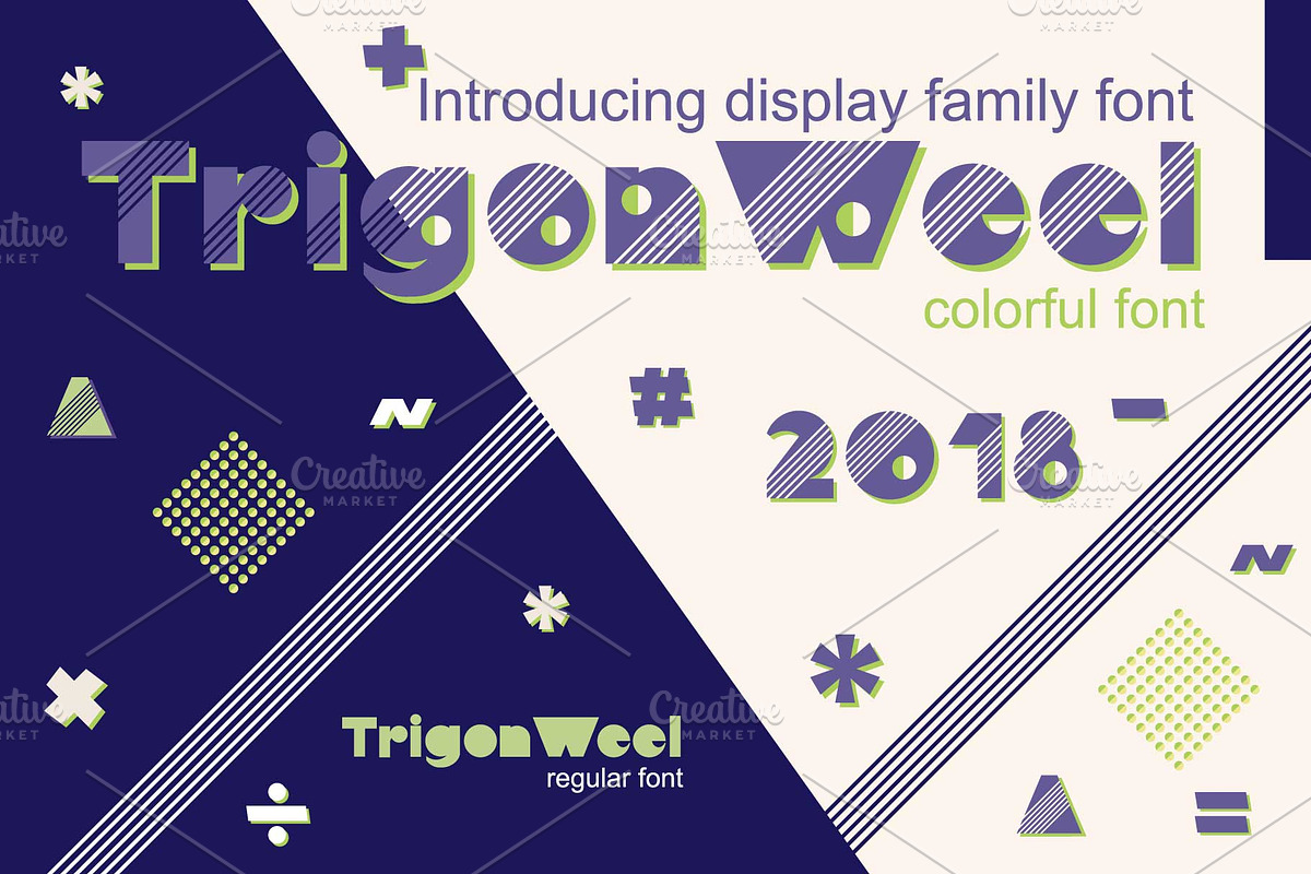 TrigonWeel color OTF font