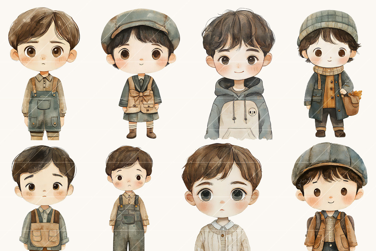 Whimsical Little Boy Clipart, a Person Illustration by Design Scotch (Photo 6 of 8)