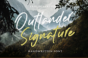 Outlander Signature, a Handwritten Font by typeline studio (Thumbnail 1 of 6)