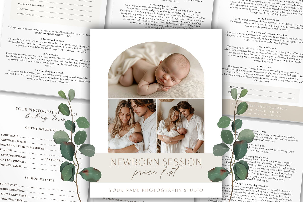 Newborn Ultimate Canva Business Pack, a Templates & Theme by Princess & the Pea Design (Photo 2 of 7)