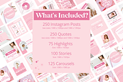 800 Pink Canva Social Media Template, a Social Media Template by Oh So Social Boutique (Thumbnail 2 of 8)
