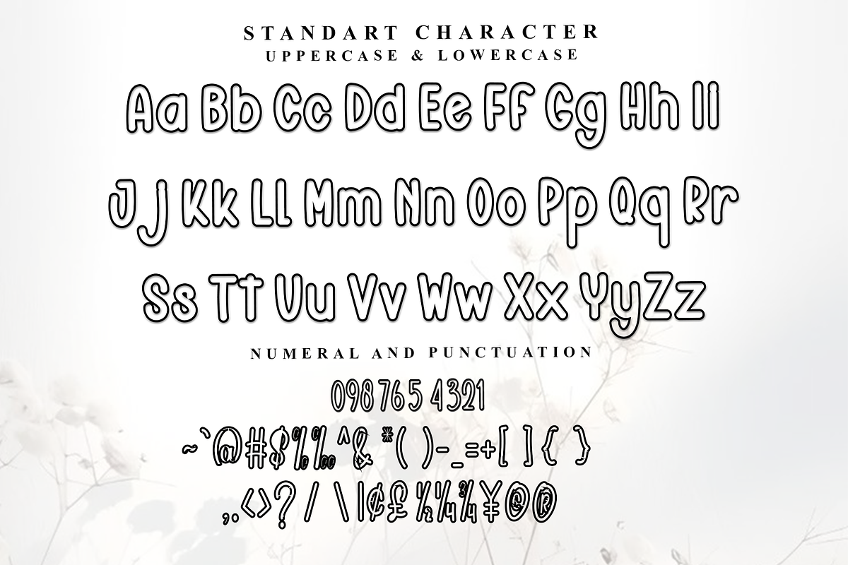Simple Outline, a Serif Font by FreshTypeINK (Photo 8 of 8)