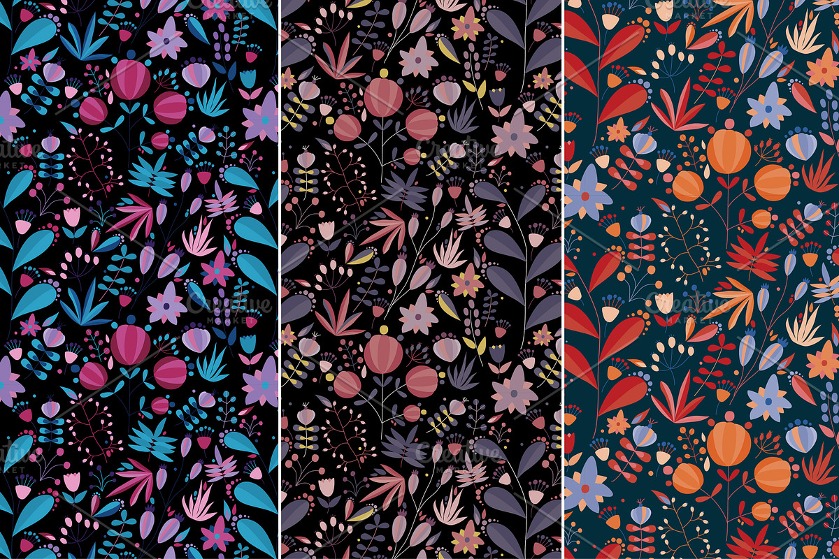 Floral seamless pattern, a Pattern Graphic by Good Studio