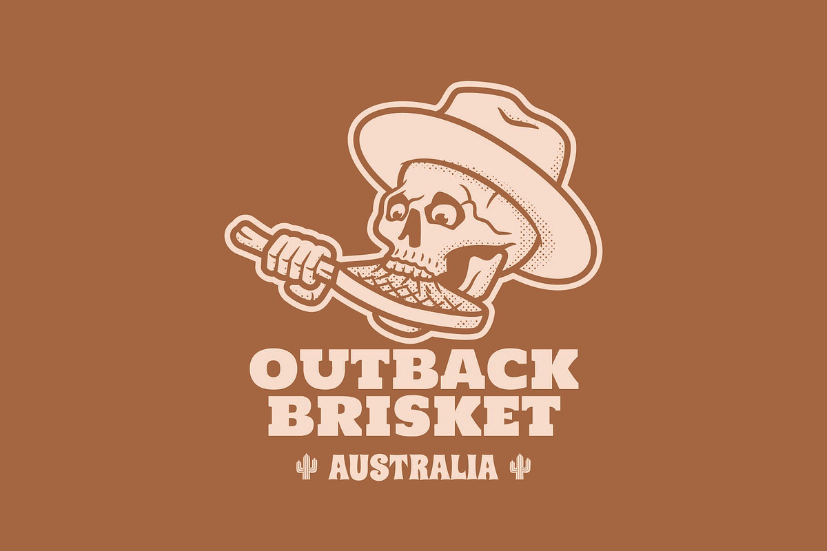 Outback Brisket Logo Template, a Branding & Logo Template by Kreasi Malam (Photo 4 of 5)