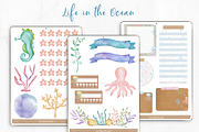 Digital Stickers Watercolor Ocean, an Illustration by Oh Mia Studio (Thumbnail 5 of 5)