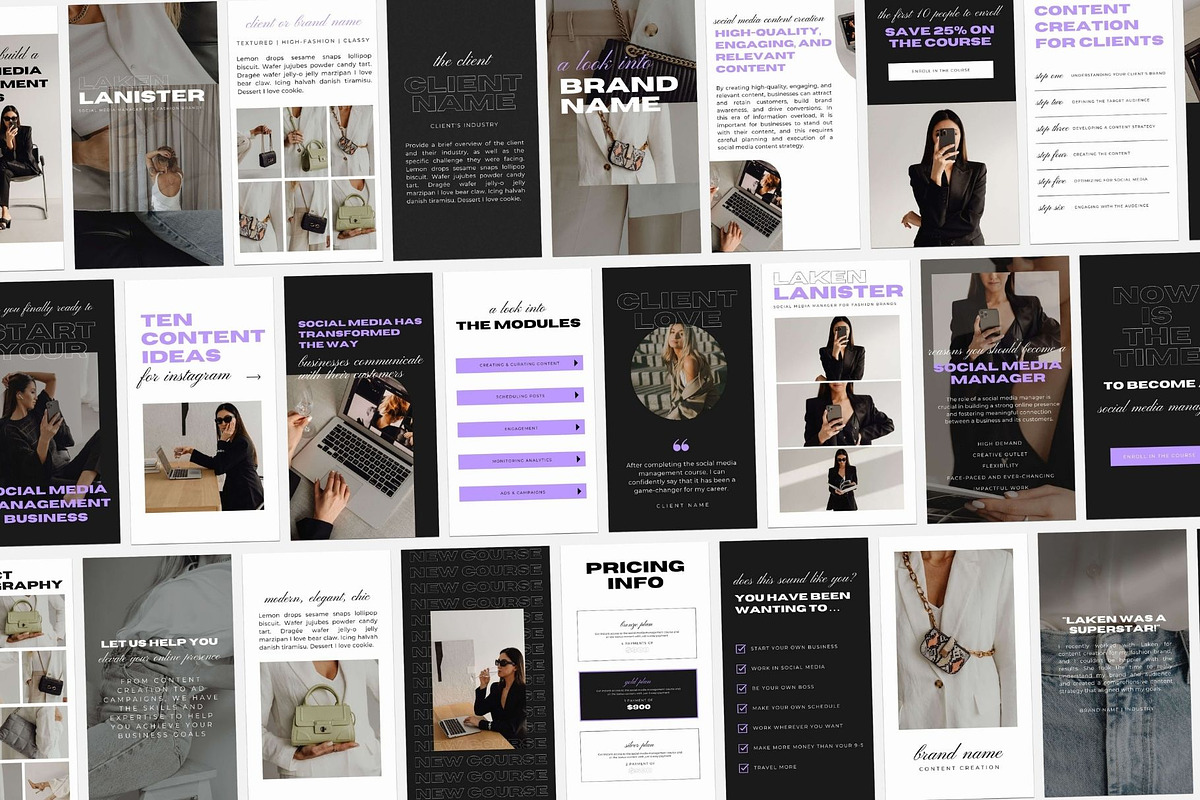 Instagram Templates for Brands Canva, a Social Media Template by Blush Created (Photo 6 of 11)