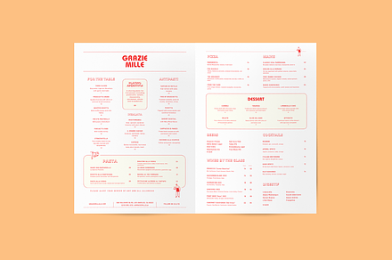 Two-Page Restaurant Menu Template
