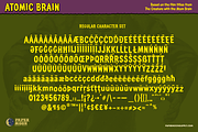 Atomic Brain Horror Font, a Handwritten Font by Paper Moon Graphic Supply (Thumbnail 5 of 13)
