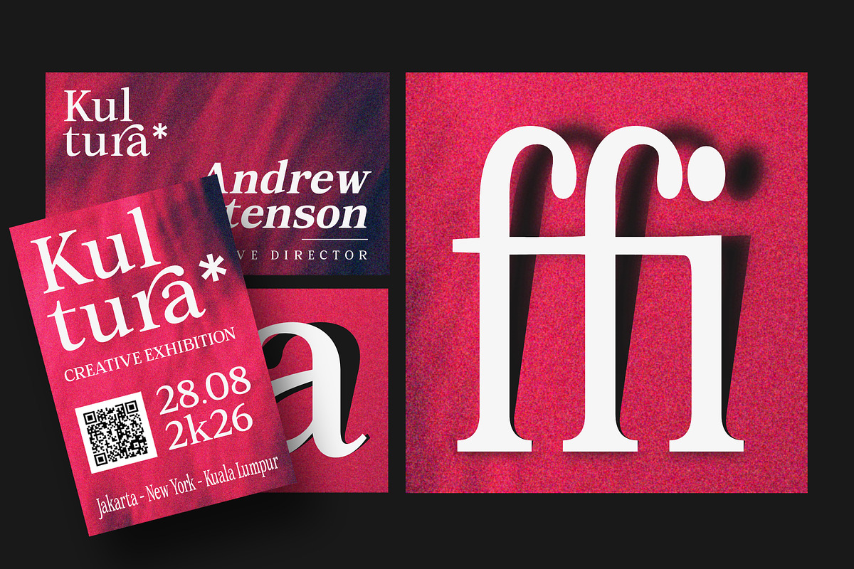 Orchild Serif | 91 Style Font, a Serif Font by Bosstype Studio (Photo 9 of 12)