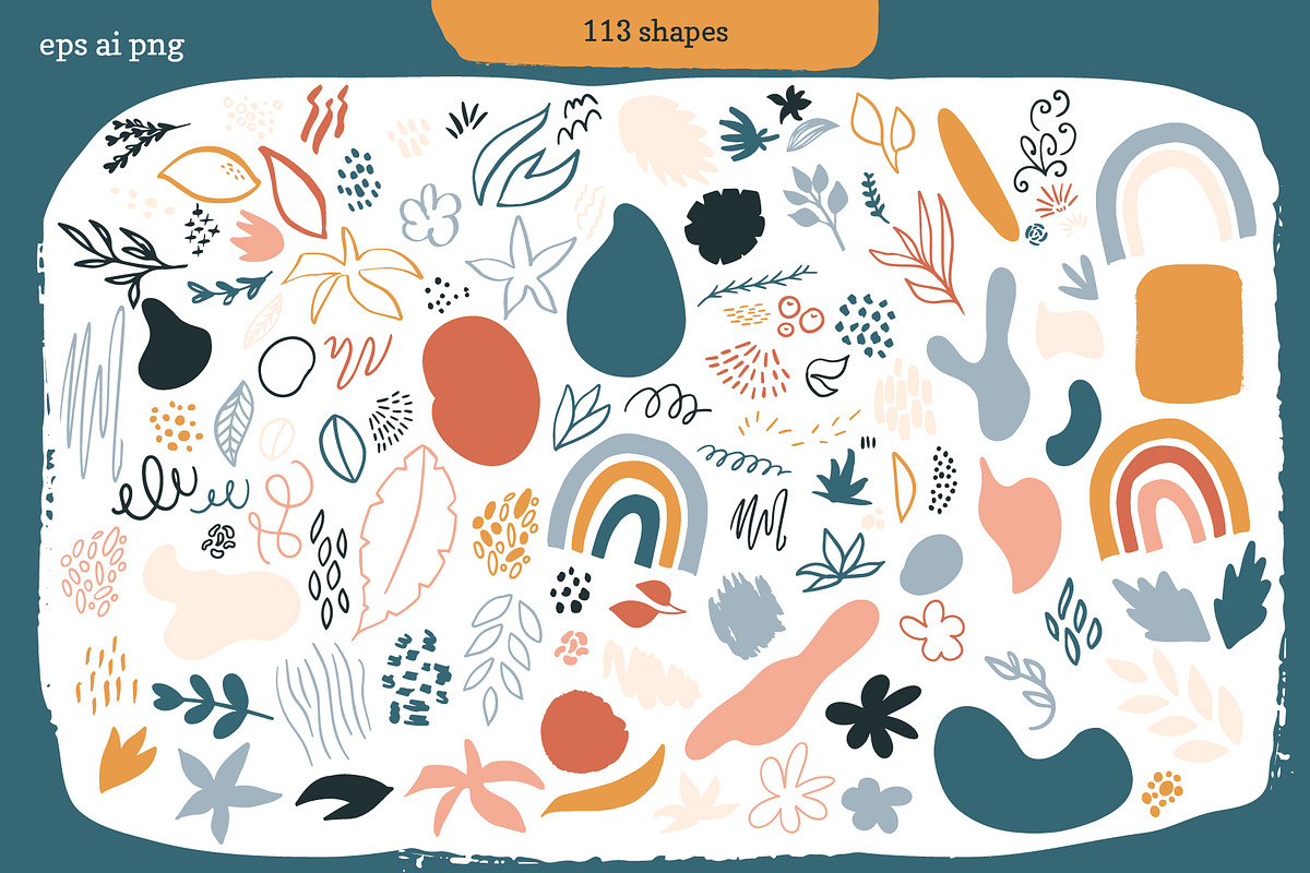 Abstract Flora Patterns, an Object Graphic by Cozy pattern shop (Photo 3 of 8)