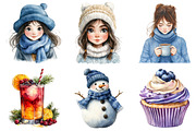 Snowflakes Winter Clipart, an Illustration by Daily.Designs (Thumbnail 4 of 4)