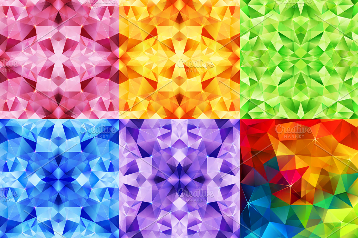 22 geometric abstract patterns, a Pattern Graphic by Art of Sun