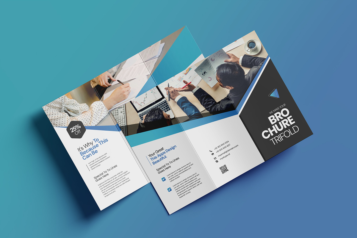 Trifold IT Technology Flyer Template, a Brochure Template by Creatiya Type (Photo 4 of 4)