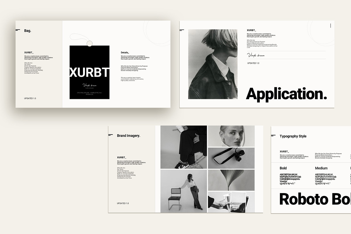 XURBT Brand Guideline Presentation, a Presentation Template by GoldenPixelStudio (Photo 8 of 10)