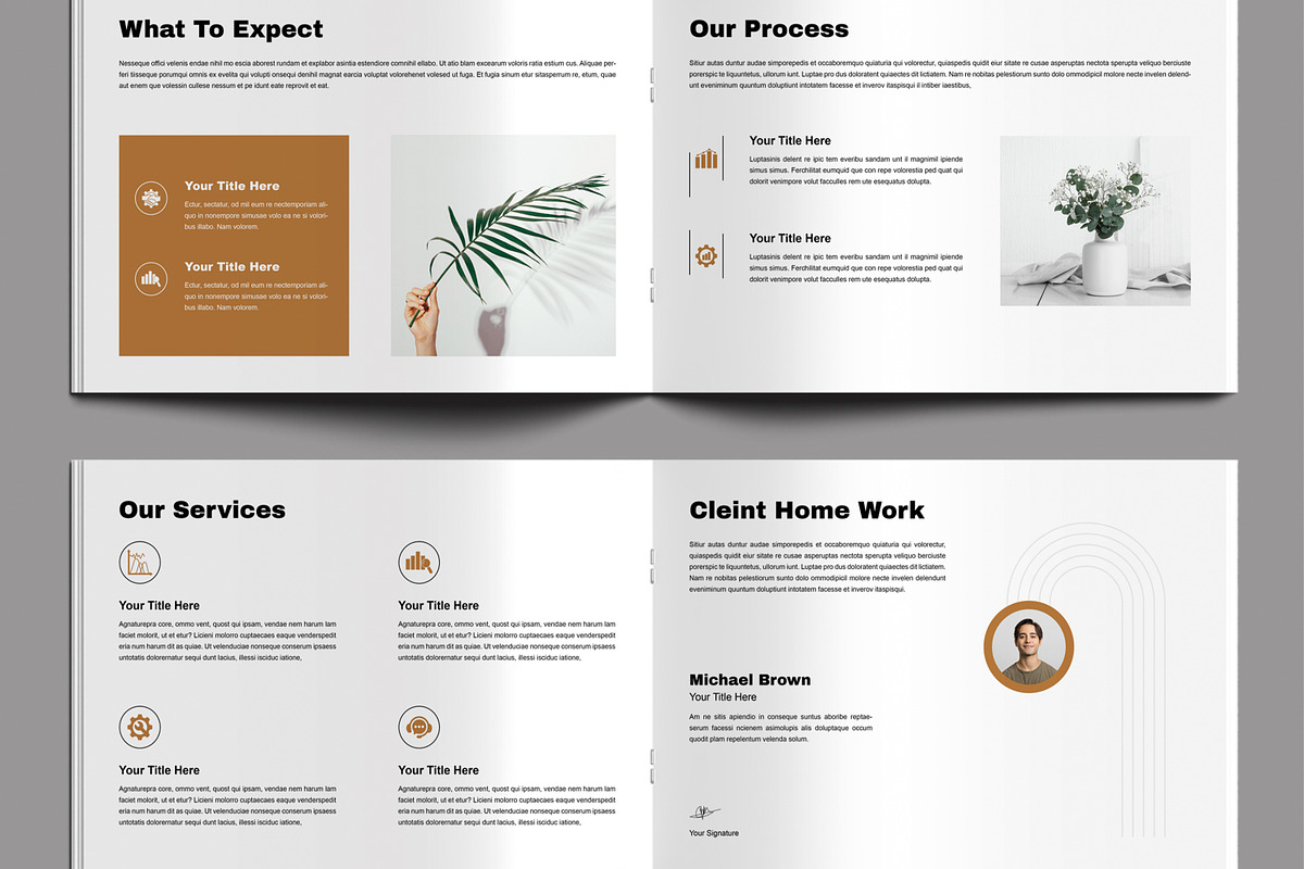 Welcome Packet Brochure Layout, a Brochure Template by MightyDesign (Photo 4 of 8)