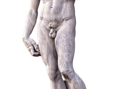 View of the David of Michelangelo isolated, an Arts & Entertainment Photo by Bepslabor