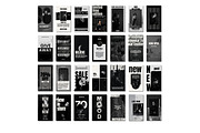Minimalist B&W social media post set, a Templates & Theme by Cute Little Workshop (Thumbnail 2 of 5)