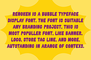 Renokeh - Bubble Font, a Sans Serif Font by QR Design Studio (Thumbnail 4 of 8)