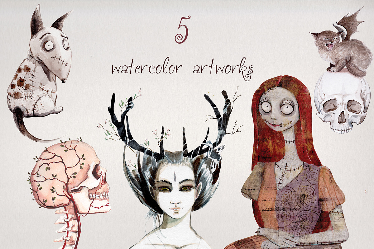Halloween Mood, an Illustration by Flo Sacred Art (Photo 3 of 8)