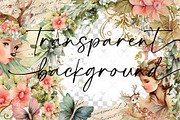 Fairy Forest Vintage Clipart, an Illustration by BigCakeBee (Thumbnail 2 of 4)