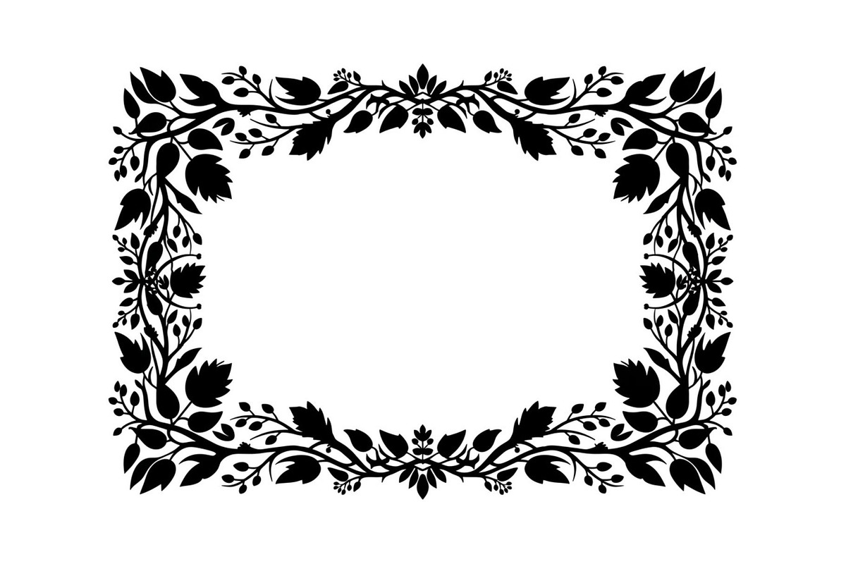 Nature Frame Art Silhouette Clipart, a Graphic by hafijul (Photo 8 of 13)