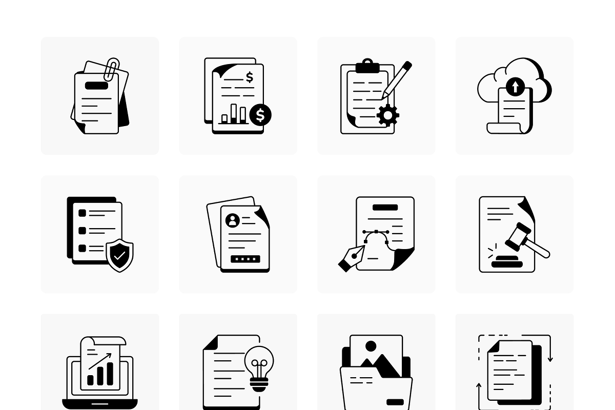Animated File and Document Icons, an Outline Icon by Vectors Market (Photo 6 of 8)