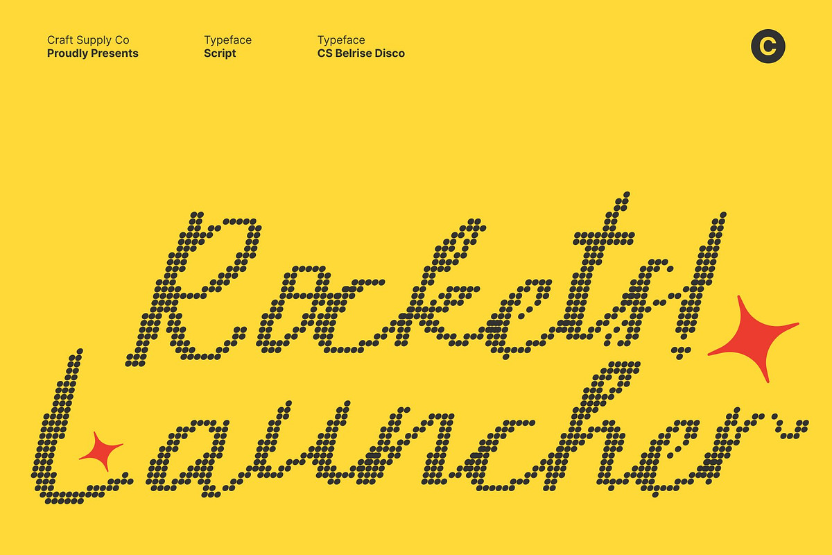 CS Belrise Disco, a Script Font by Craft Supply Co. (Photo 6 of 8)