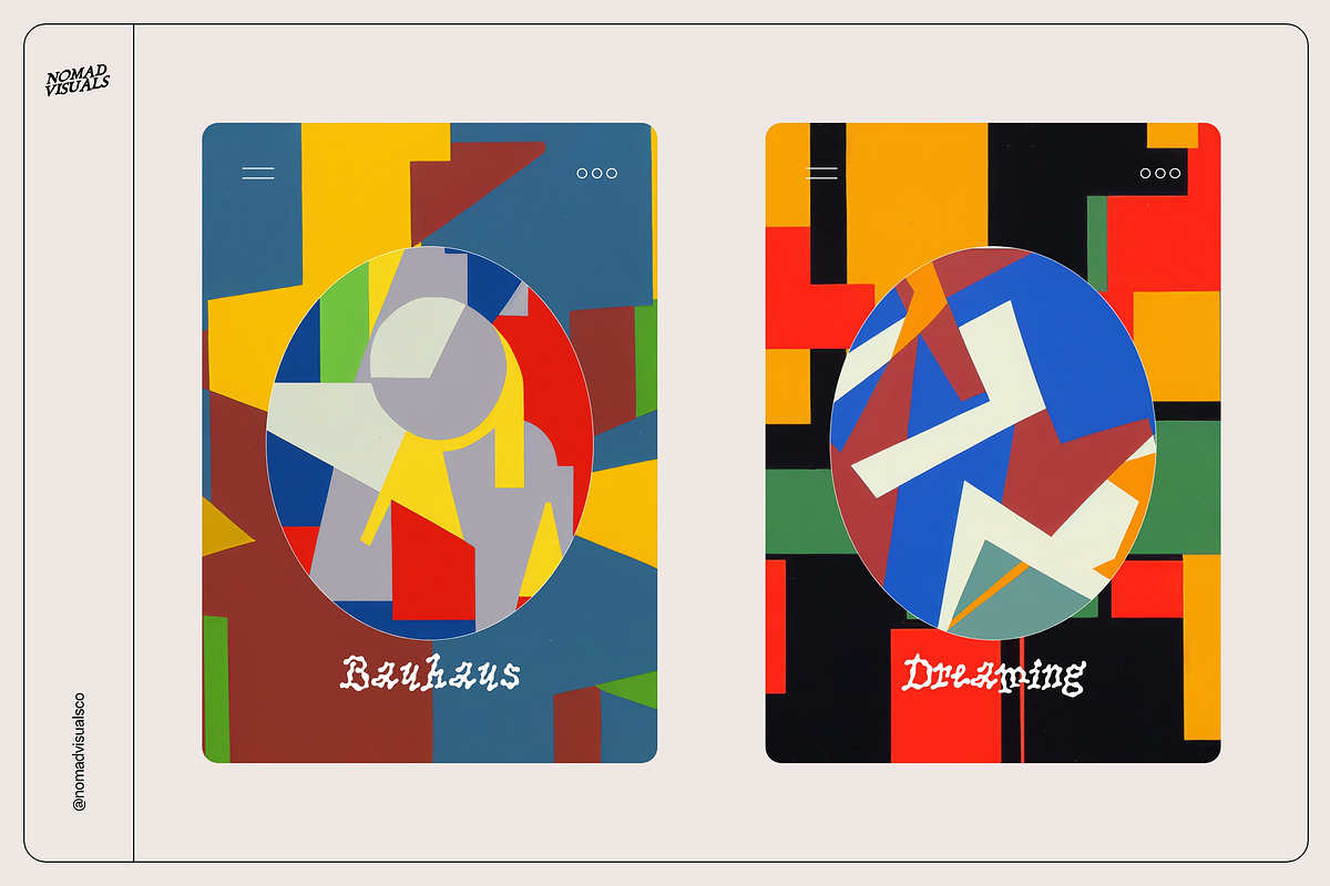 Bauhaus Paintings, a Decorative Illustration by Nomad Visuals (Photo 2 of 21)