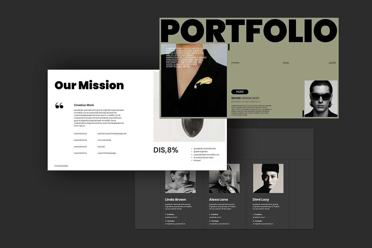 Huas Brand Portfolio Presentation, a Presentation Template by Studio Artisan (Photo 4 of 6)