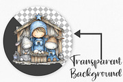 Christmas Nativity Clipart Bundle, an Illustration by Canvas Craft (Thumbnail 2 of 6)