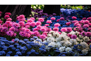 variety navy and pink flowers ai, a Background Photo by pikepicture