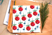 Watercolor Christmas decorations, a Decorative Illustration by Olesya Morokhovets (Thumbnail 3 of 10)