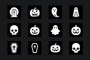 Halloween Ghost Icons Pack, a Solid Icon by Vectorium Studio (Thumbnail 3 of 7)