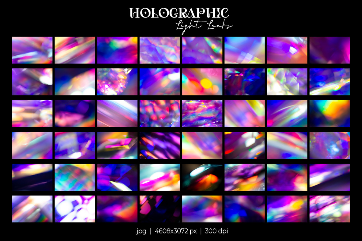 Holographic Light Leaks, a Texture Graphic by Julie&Taily (Photo 14 of 28)
