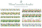 FLAMINGO & FLOWERS  tropical set, a Decorative Illustration by LenArt (Thumbnail 12 of 18)