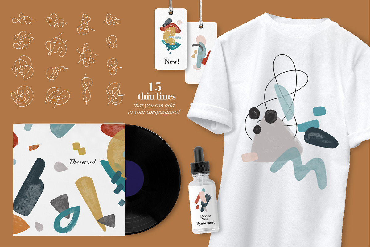 Abstract Balance Graphic Set, a Decorative Illustration by Nina's Illustration Shop (Photo 6 of 7)