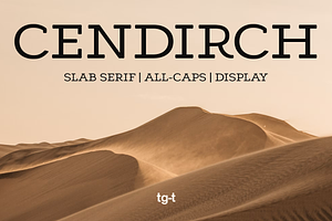 Cendrich - Slab Serif Font