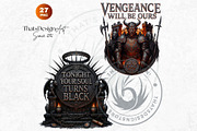 Halloween slogans Clipart V2, a Seasonal Illustration by ThatsDesignArt (Thumbnail 10 of 10)