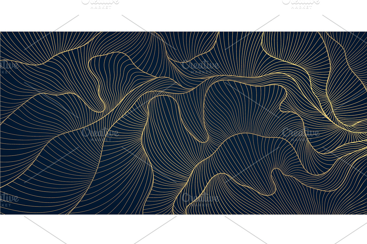 Line Art Clouds and Waves, a Pattern Graphic by Marylia (Photo 19 of 28)