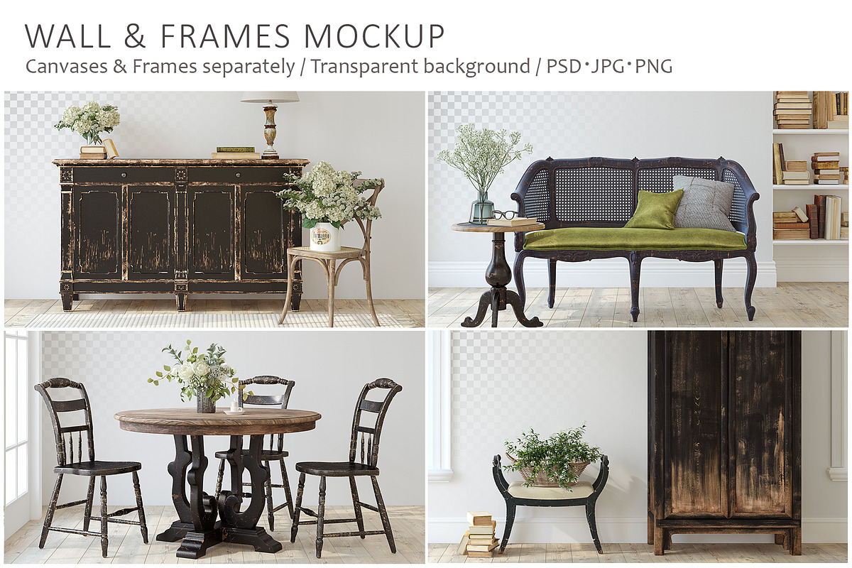 FABULOUS HOME Wall&Frame Mockups, a Print Template by MyHomeMockups (Photo 1 of 7)